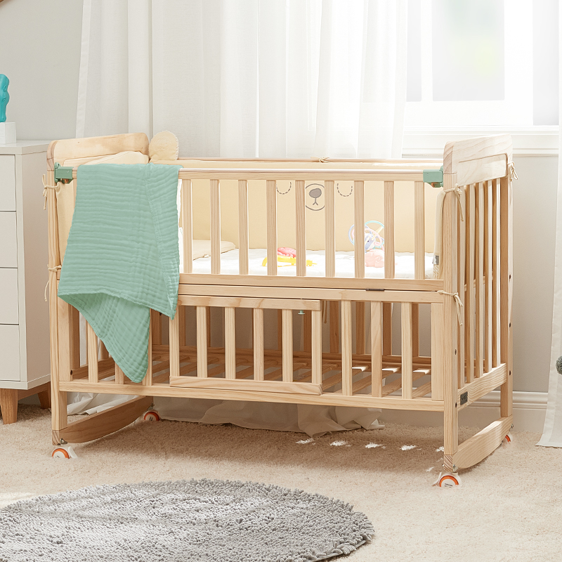 Paint-free Natural Wood for Baby Safe Sleep